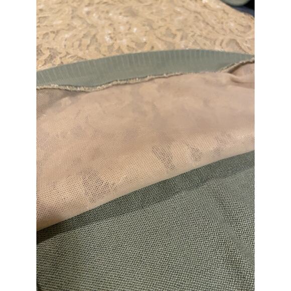 LINEA by Louis Dell'Olio Green Sweater Lace Back XXS elegant Feminine Lined NWT - Picture 8 of 10